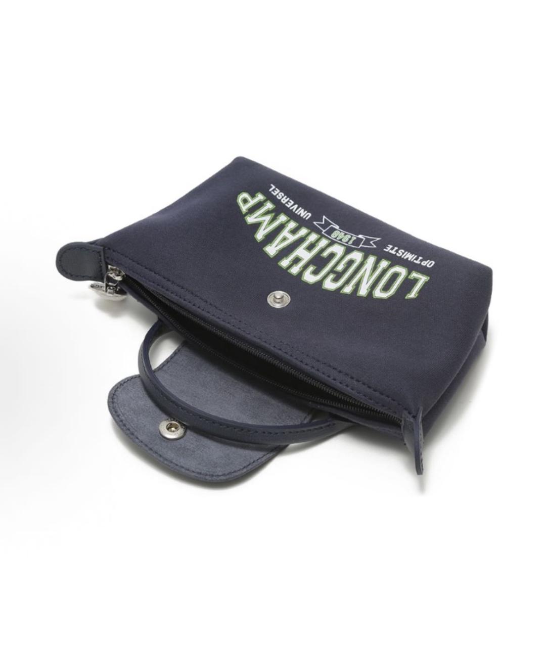 LONGCHAMP Темно-синяя сумка с короткими ручками, фото 6