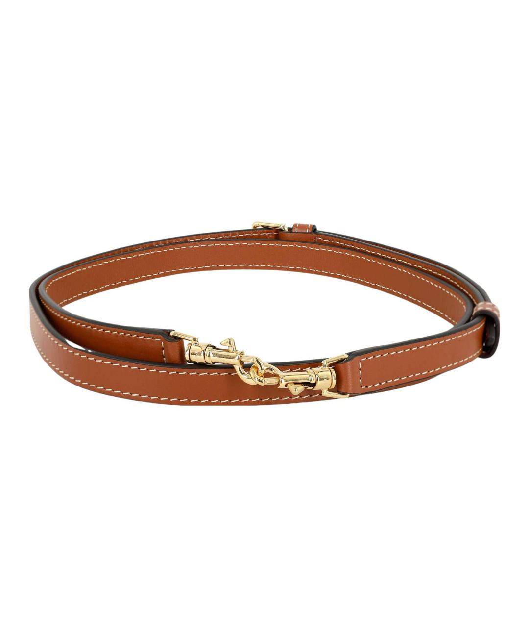 CELINE Коричневая кожаная сумка через плечо, фото 6