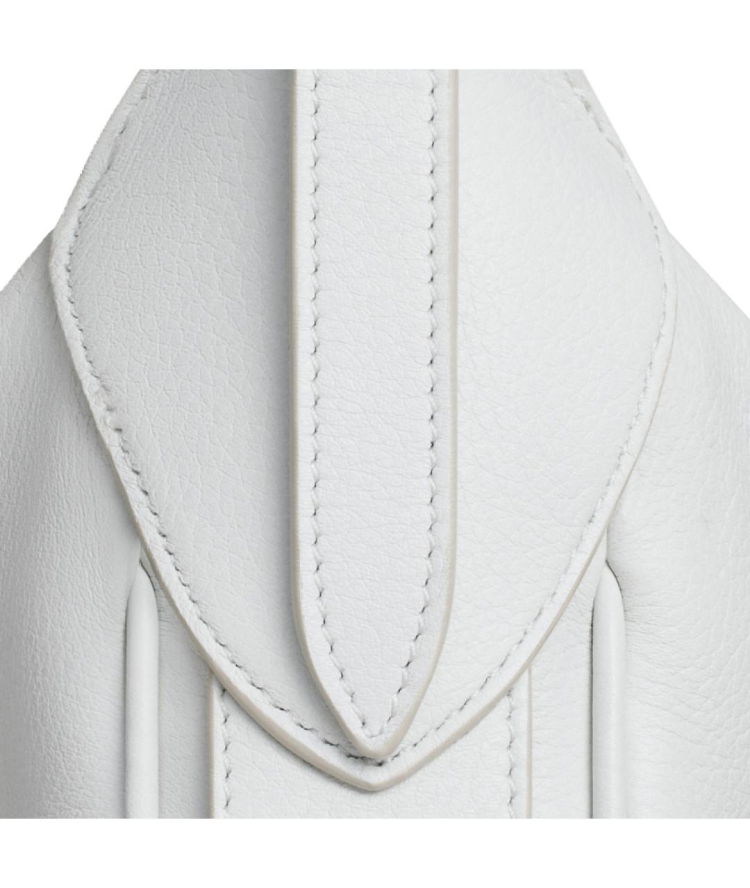 CELINE Белая кожаная сумка через плечо, фото 4