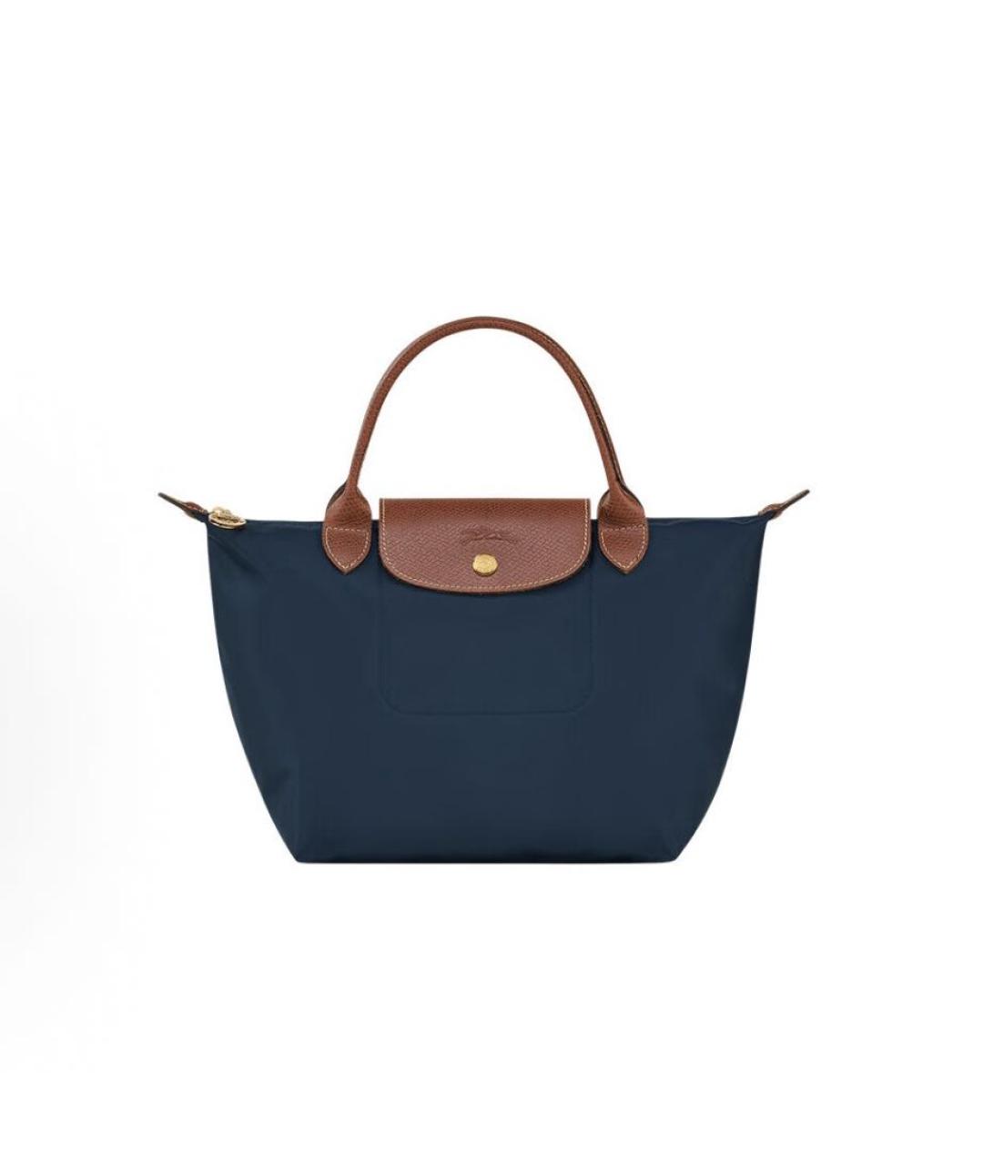 LONGCHAMP Темно-синяя тканевая сумка тоут, фото 6