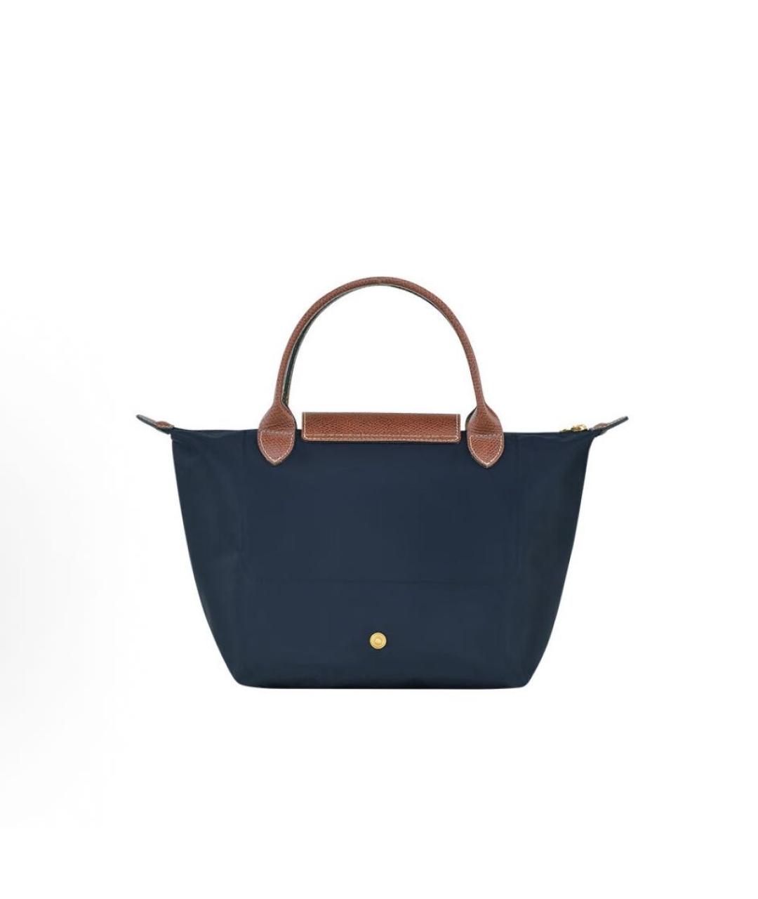 LONGCHAMP Темно-синяя тканевая сумка тоут, фото 2