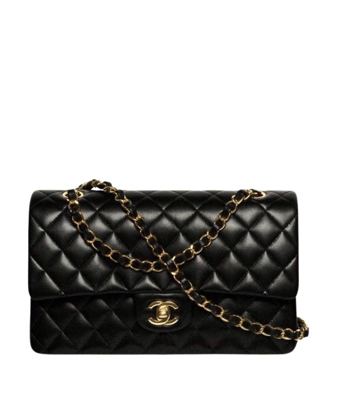 CHANEL Черная кожаная сумка через плечо, фото 1