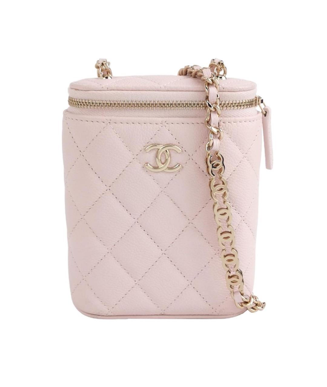 CHANEL Розовая кожаная сумка через плечо, фото 1