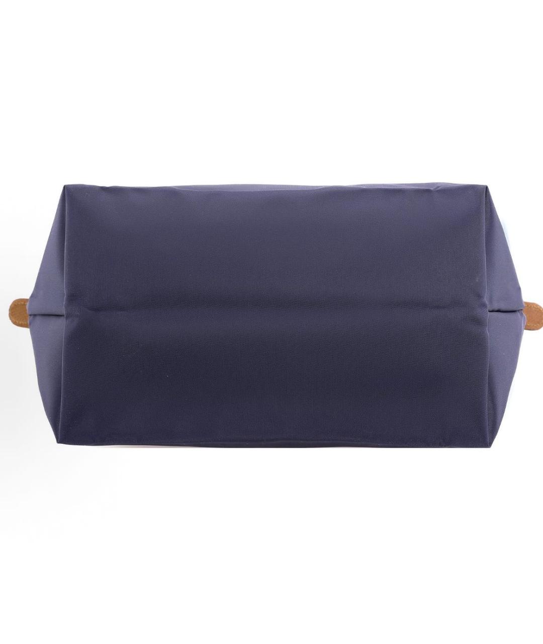 LONGCHAMP Темно-синяя тканевая сумка тоут, фото 5