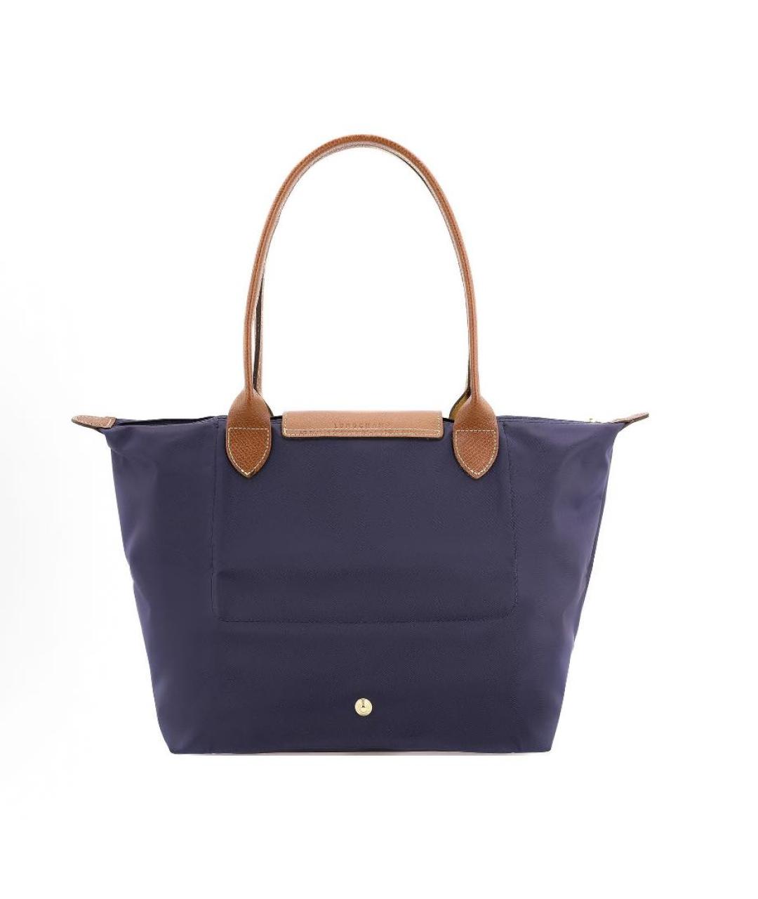 LONGCHAMP Темно-синяя тканевая сумка тоут, фото 3