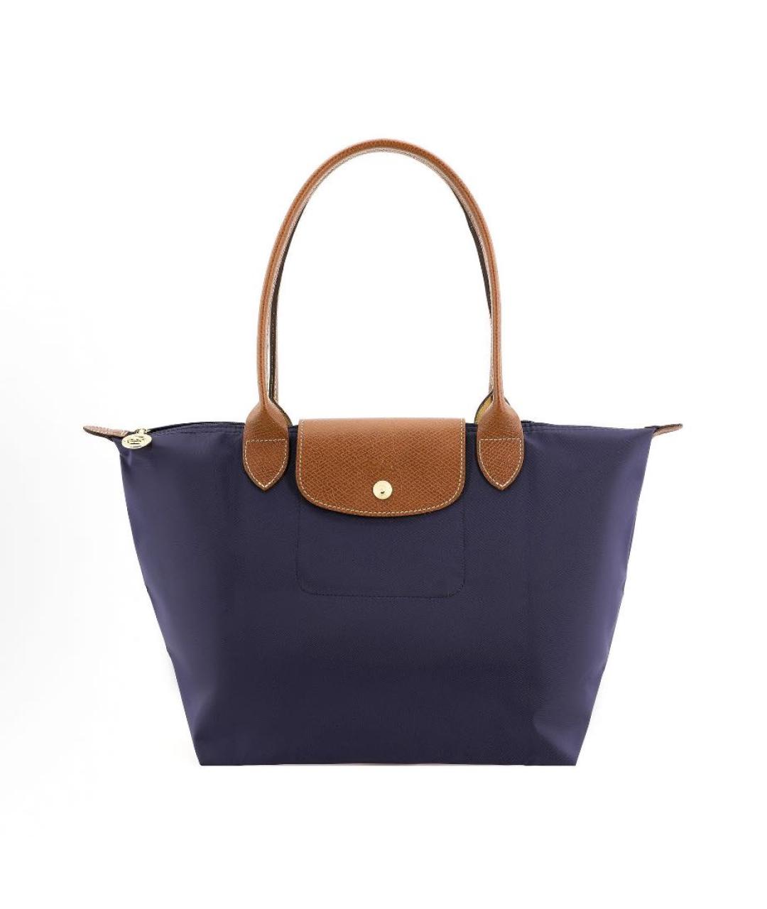 LONGCHAMP Темно-синяя тканевая сумка тоут, фото 8
