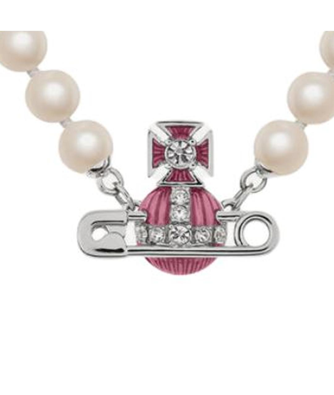 VIVIENNE WESTWOOD Белая жемчужная подвеска, фото 2