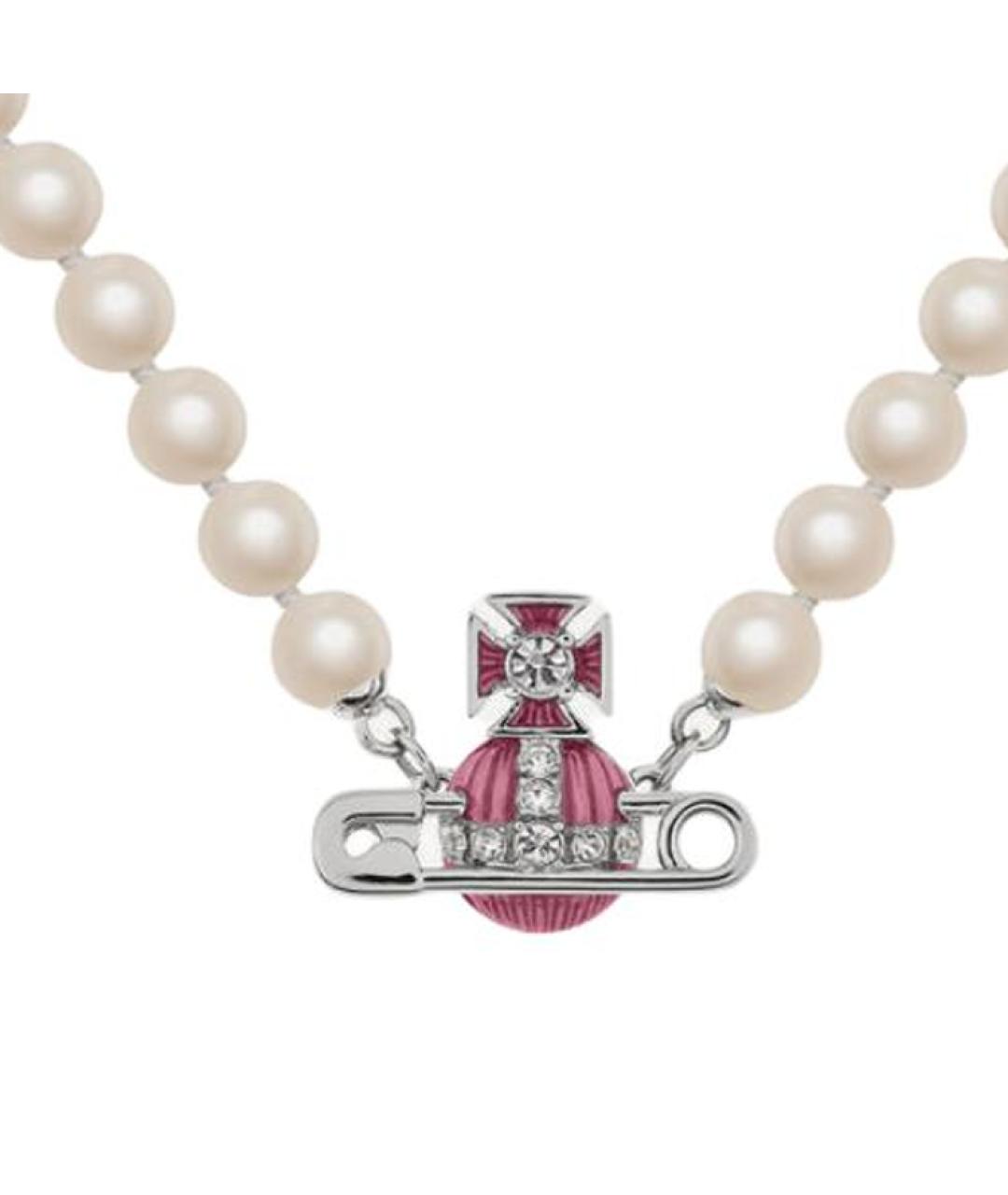 VIVIENNE WESTWOOD Белая жемчужная подвеска, фото 4