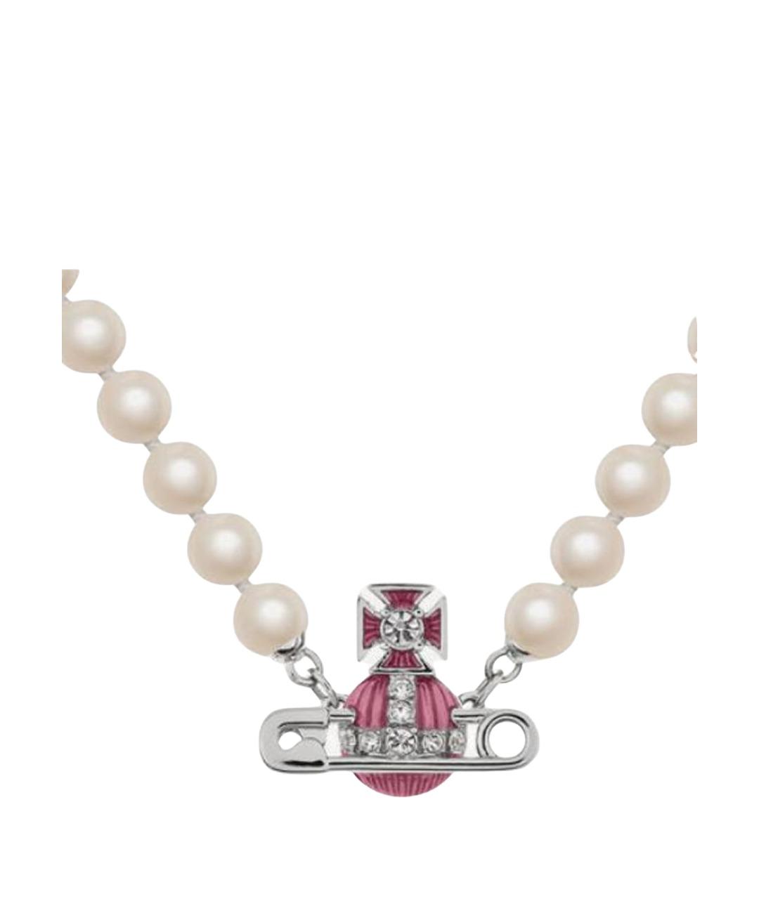 VIVIENNE WESTWOOD Белая жемчужная подвеска, фото 1