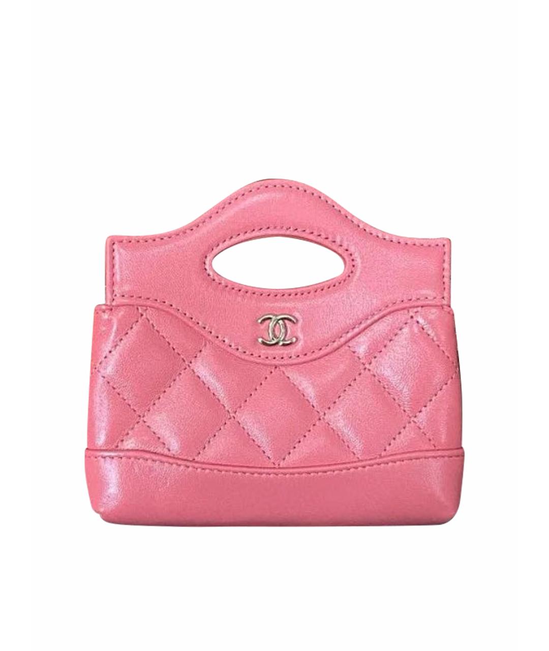CHANEL Розовая кожаная сумка через плечо, фото 1