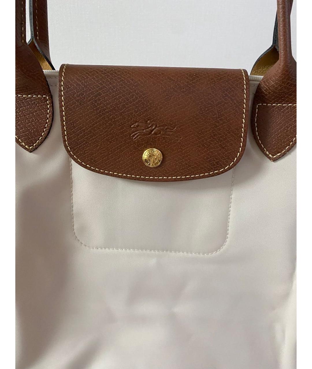 LONGCHAMP Бежевая тканевая сумка тоут, фото 7