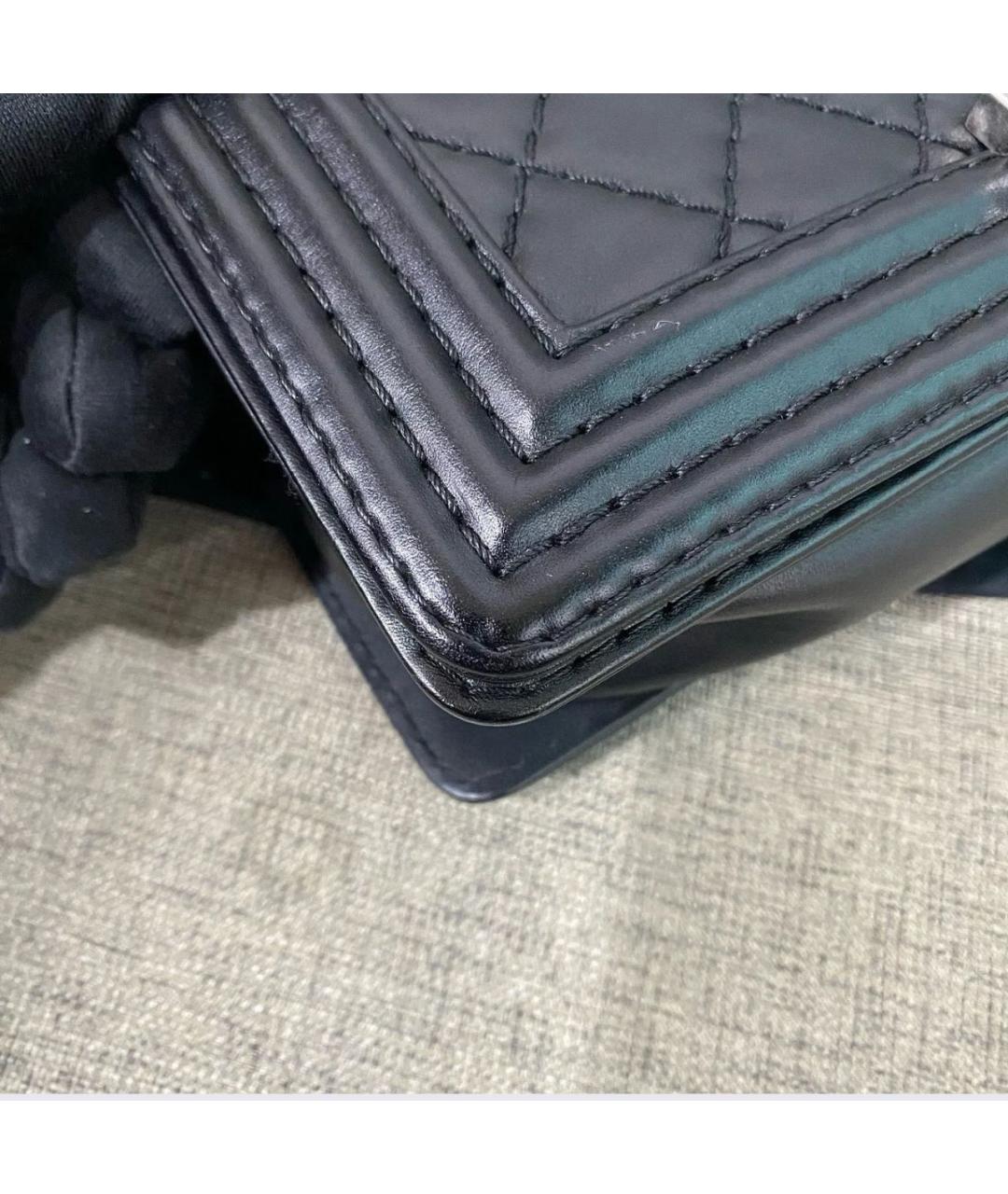 CHANEL Черная кожаная сумка через плечо, фото 3