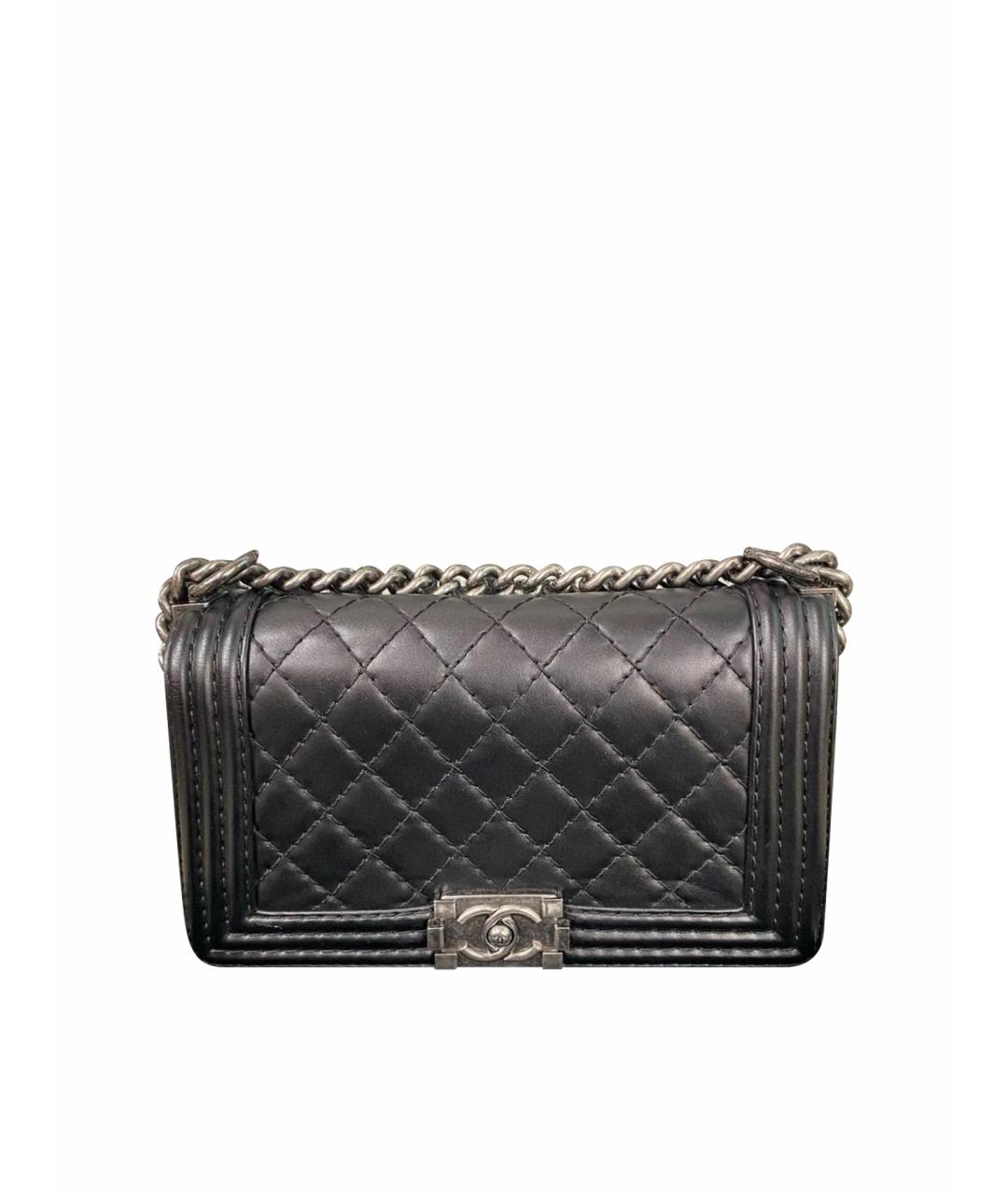 CHANEL Черная кожаная сумка через плечо, фото 1