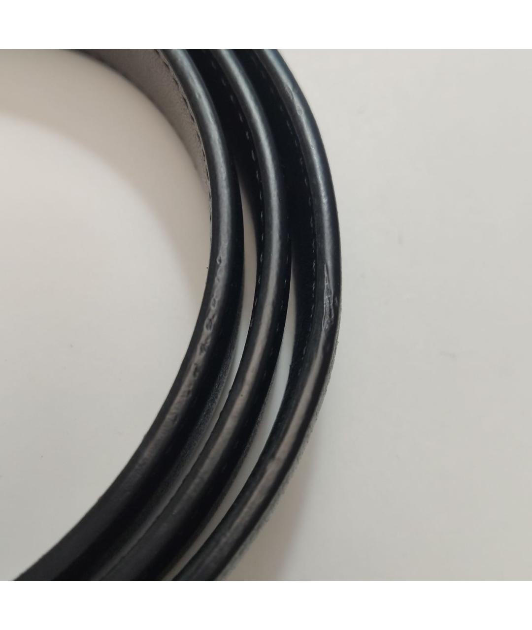 SAINT LAURENT Черный кожаный ремень, фото 4