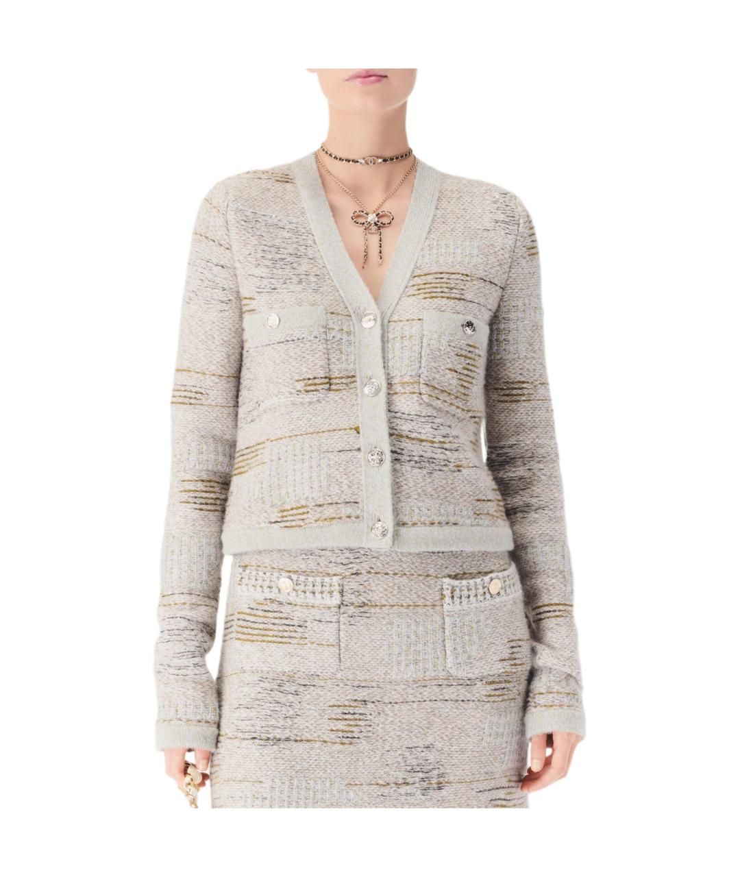 CHANEL Серый кардиган, фото 5