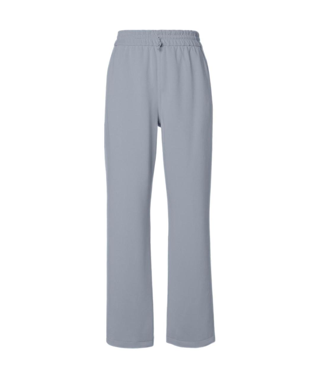 Lululemon Синие хлопковые прямые брюки, фото 1