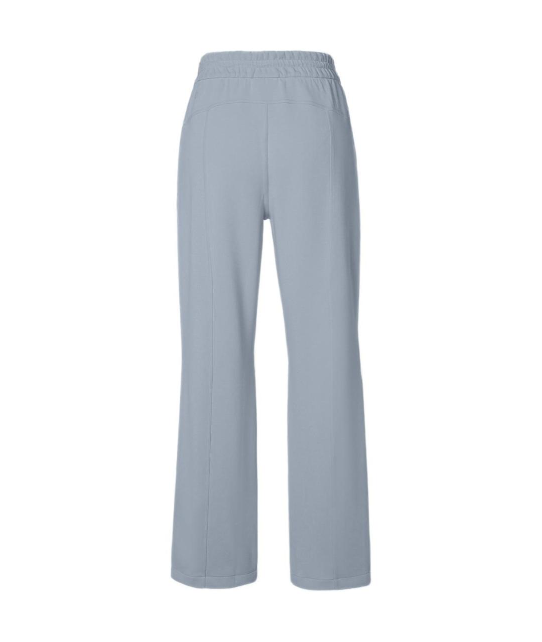 Lululemon Синие хлопковые прямые брюки, фото 2