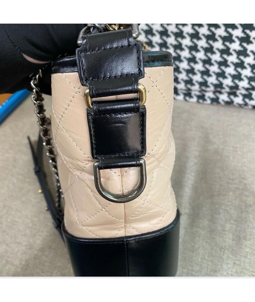 CHANEL Черная кожаная сумка тоут, фото 7