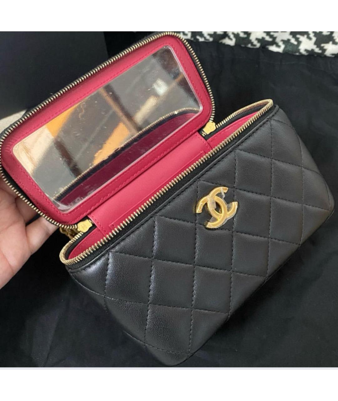 CHANEL Черная кожаная сумка через плечо, фото 8