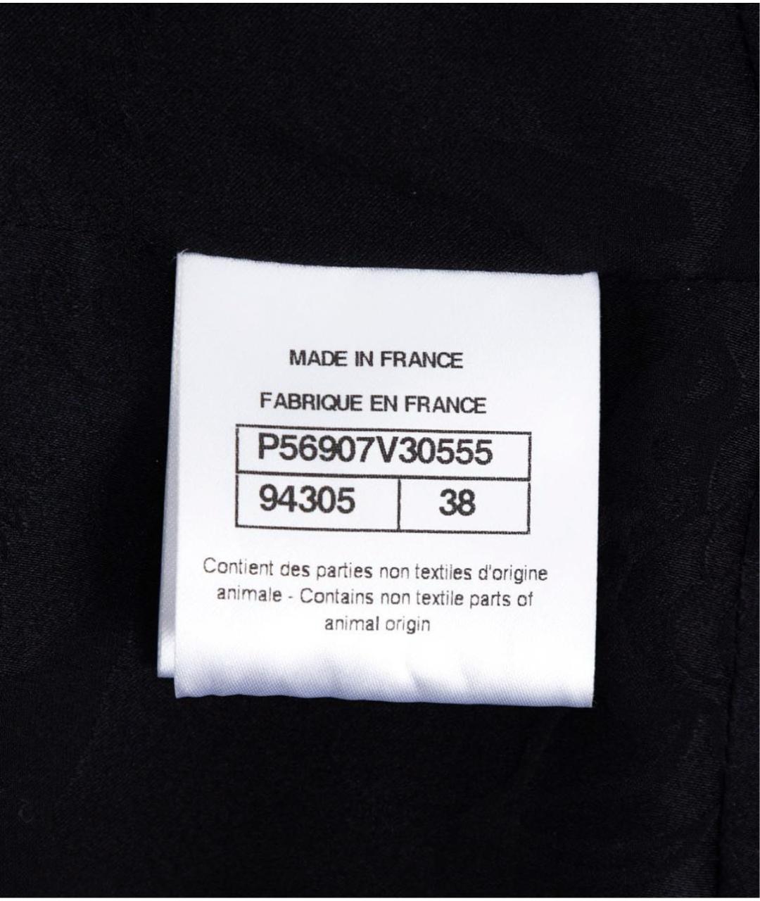 CHANEL Черный твидовый жакет/пиджак, фото 4