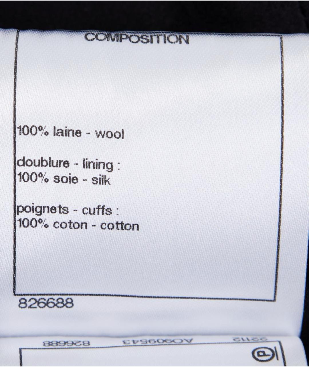 CHANEL Черный твидовый жакет/пиджак, фото 7