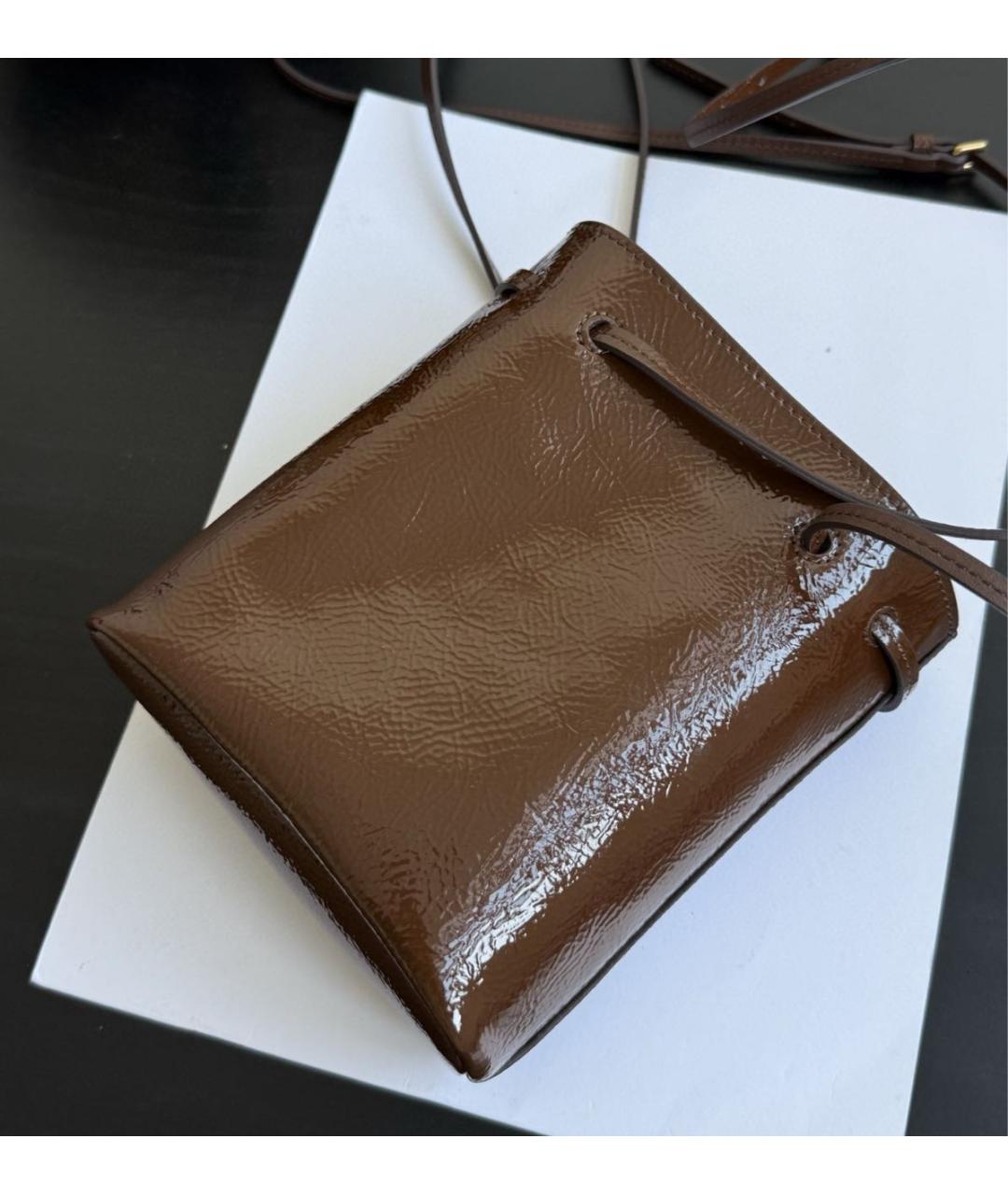 MIU MIU Коричневая сумка с короткими ручками, фото 5