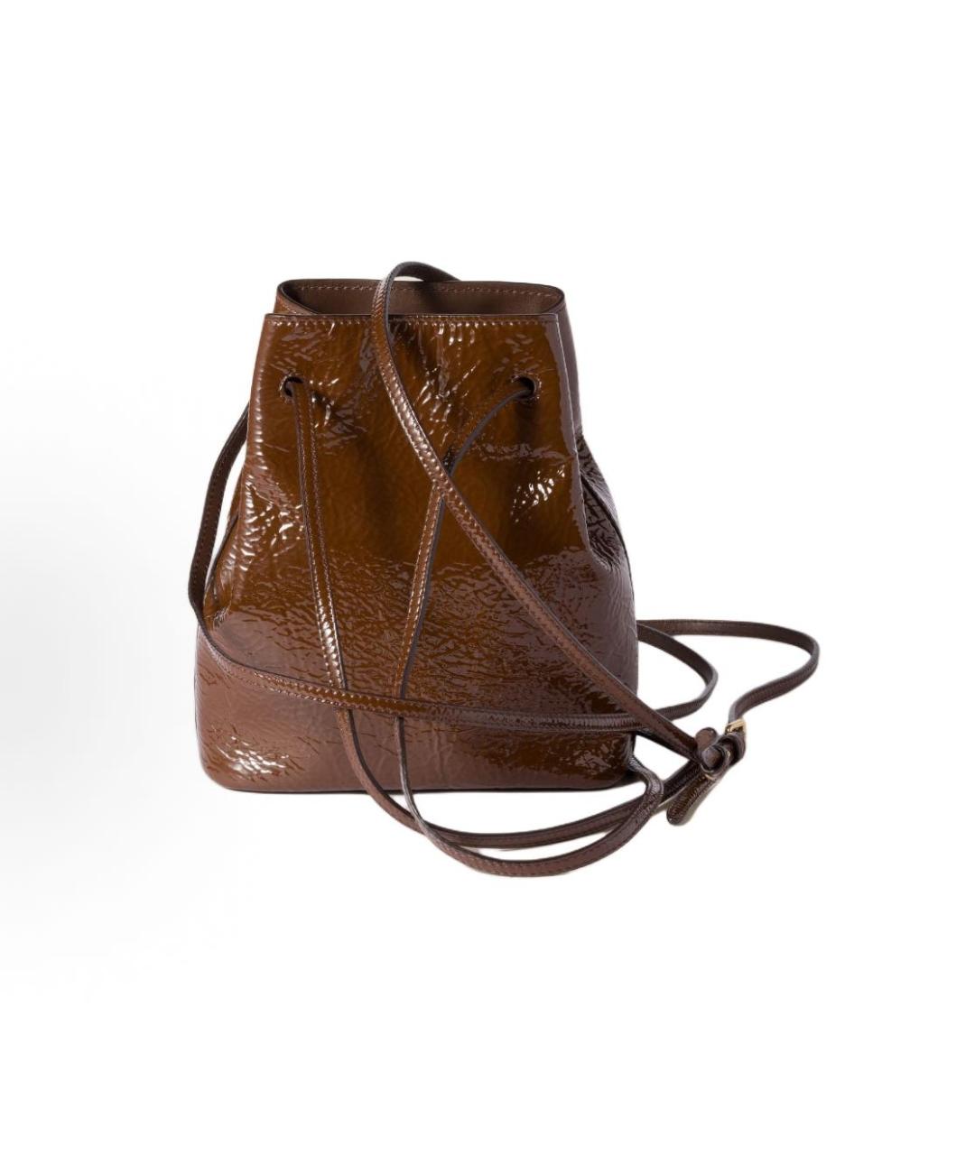 MIU MIU Коричневая сумка с короткими ручками, фото 3