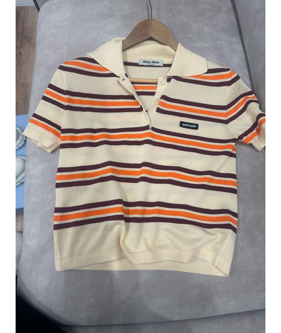 MIU MIU Мульти футболка, фото 7