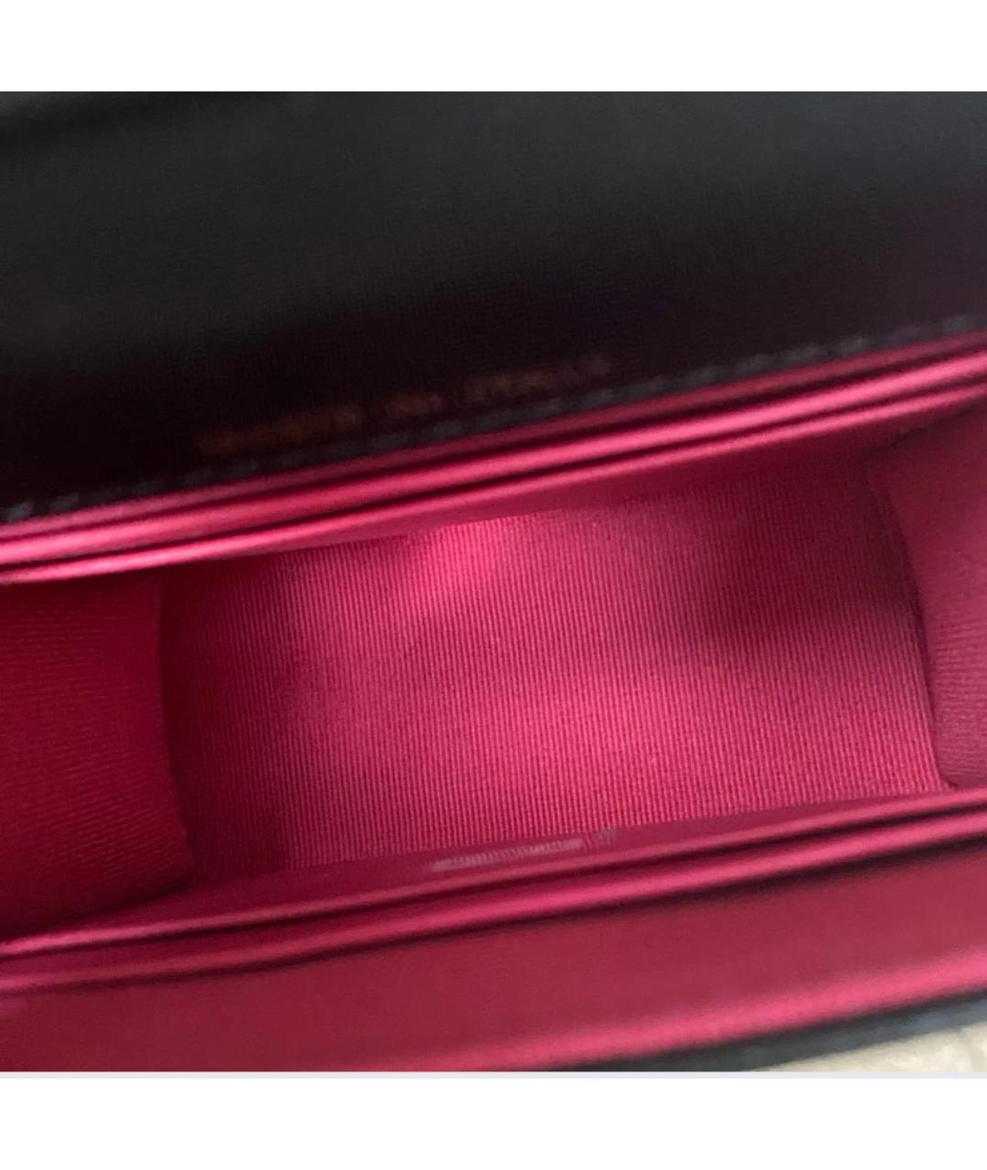 CHANEL Черная кожаная сумка через плечо, фото 5