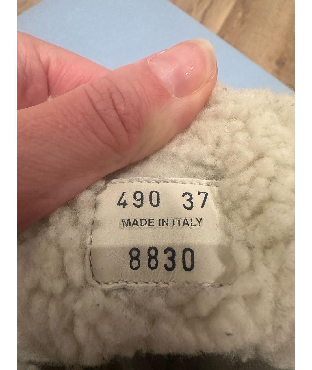 PRADA Серые замшевые ботинки, фото 4