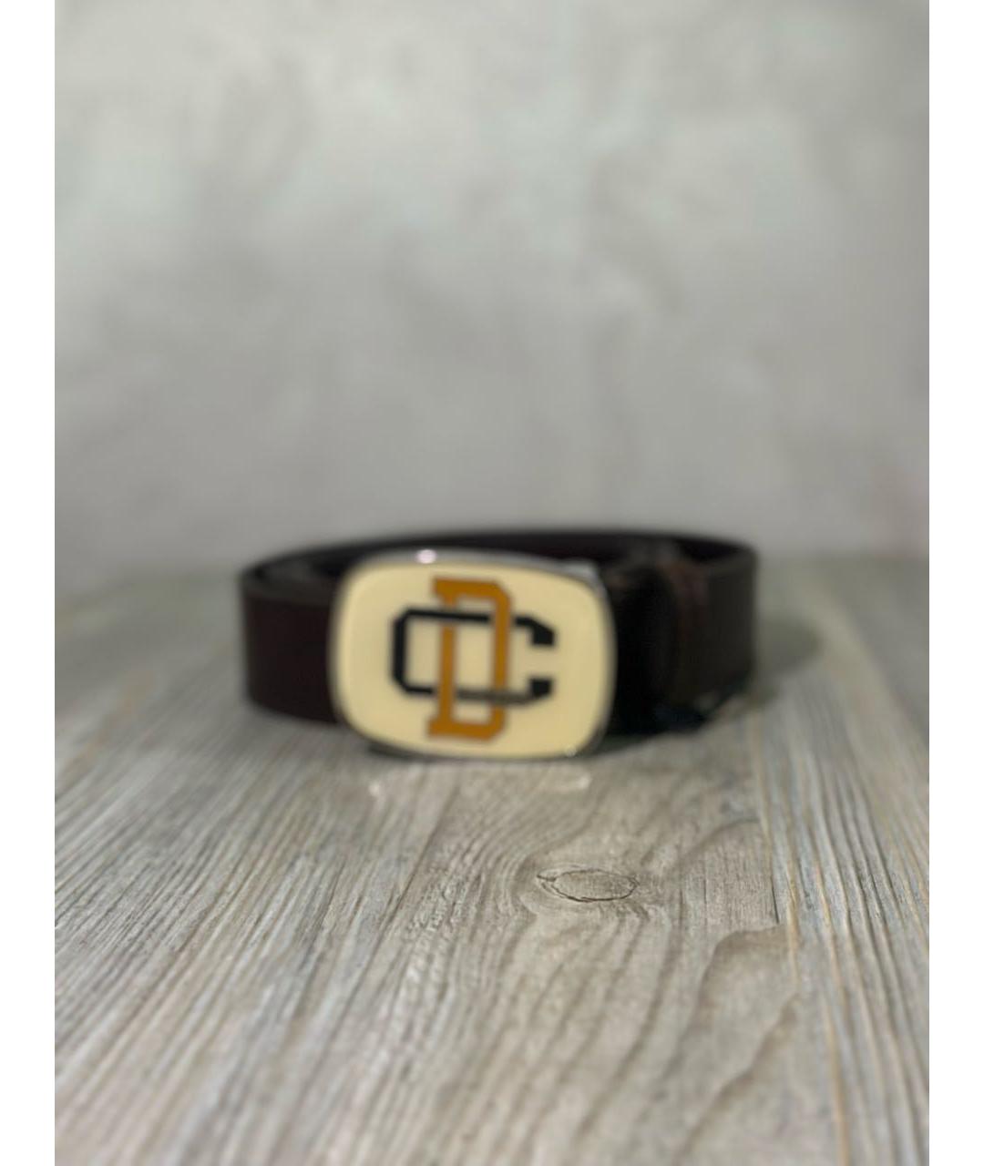 DSQUARED2 Коричневый кожаный ремень, фото 8