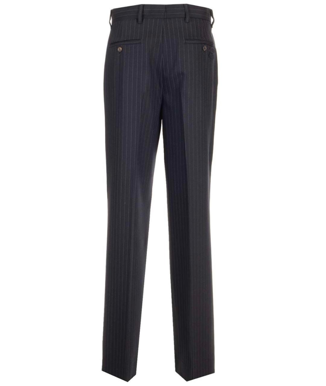 MIU MIU Темно-синие прямые брюки, фото 2