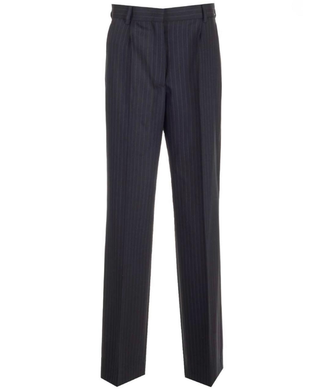 MIU MIU Темно-синие прямые брюки, фото 4