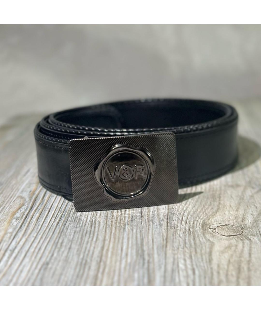VIKTOR & ROLF Черный кожаный ремень, фото 6