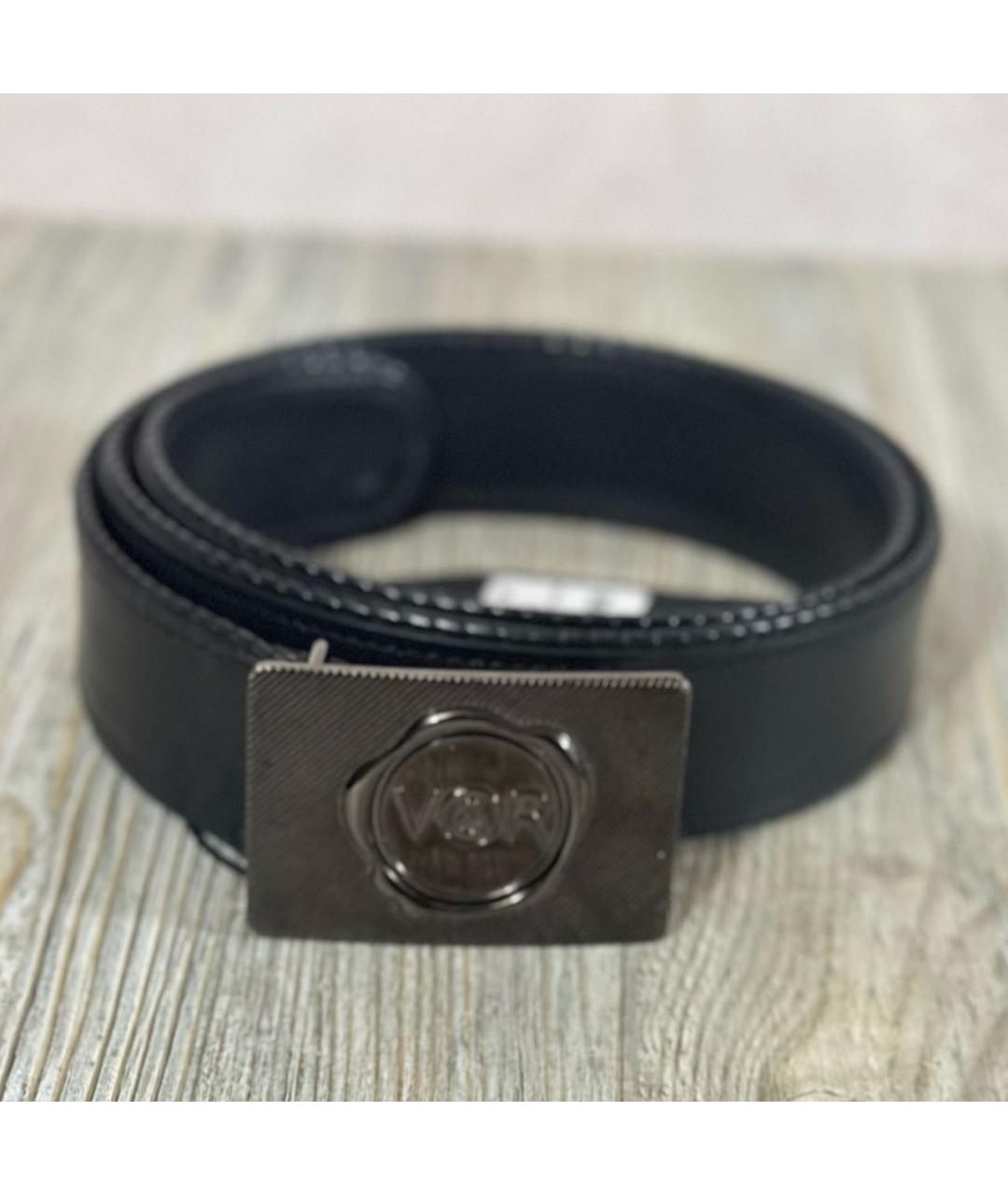 VIKTOR & ROLF Черный кожаный ремень, фото 4