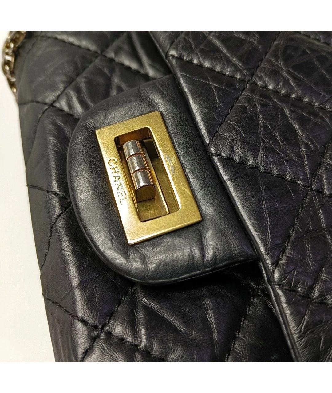 CHANEL Черная кожаная сумка через плечо, фото 8