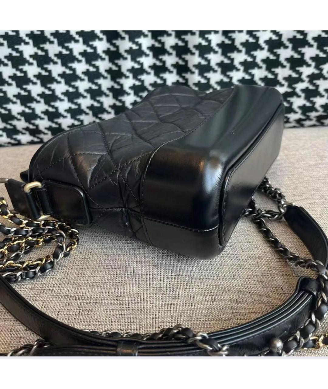 CHANEL Черная кожаная сумка через плечо, фото 6
