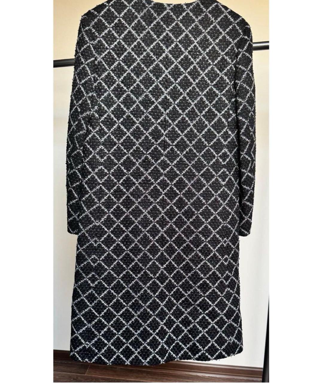 CHANEL Черный твидовый жакет/пиджак, фото 2