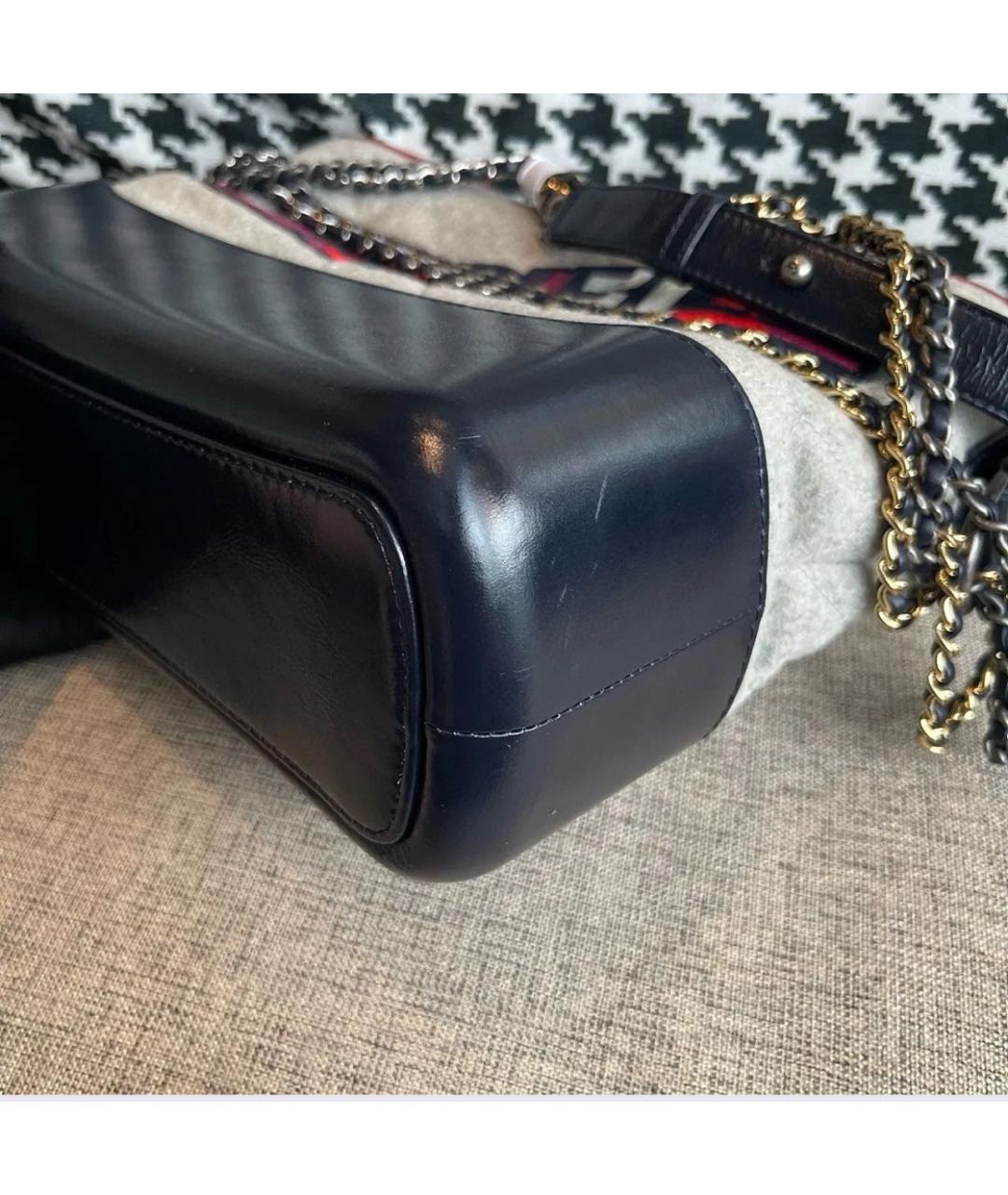 CHANEL Черная кожаная сумка тоут, фото 6