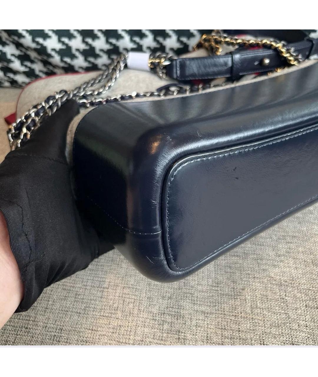 CHANEL Черная кожаная сумка тоут, фото 3