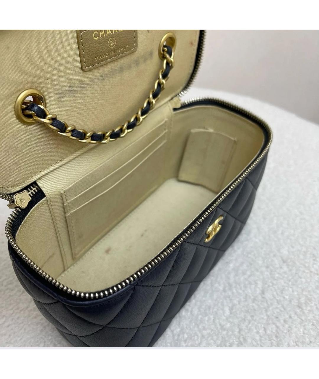 CHANEL Черная кожаная сумка через плечо, фото 5