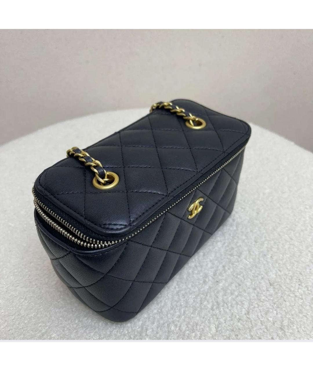 CHANEL Черная кожаная сумка через плечо, фото 7