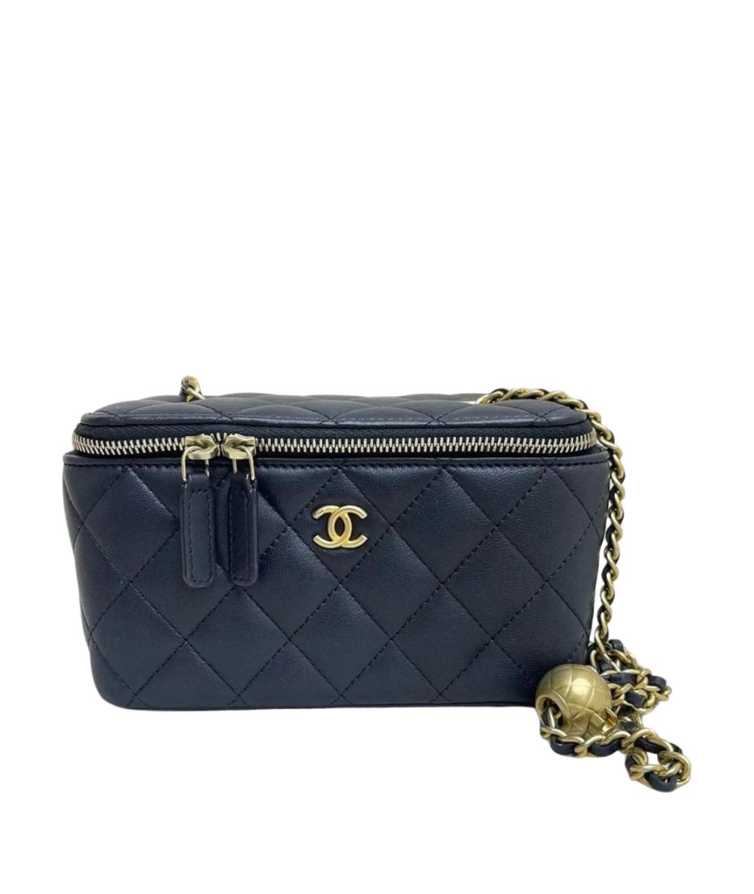 CHANEL Черная кожаная сумка через плечо, фото 1