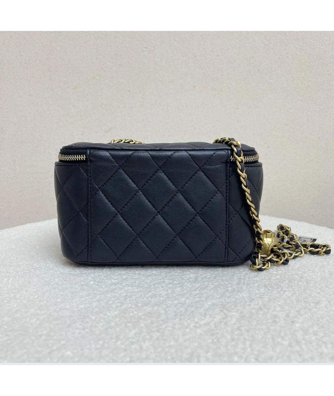 CHANEL Черная кожаная сумка через плечо, фото 2