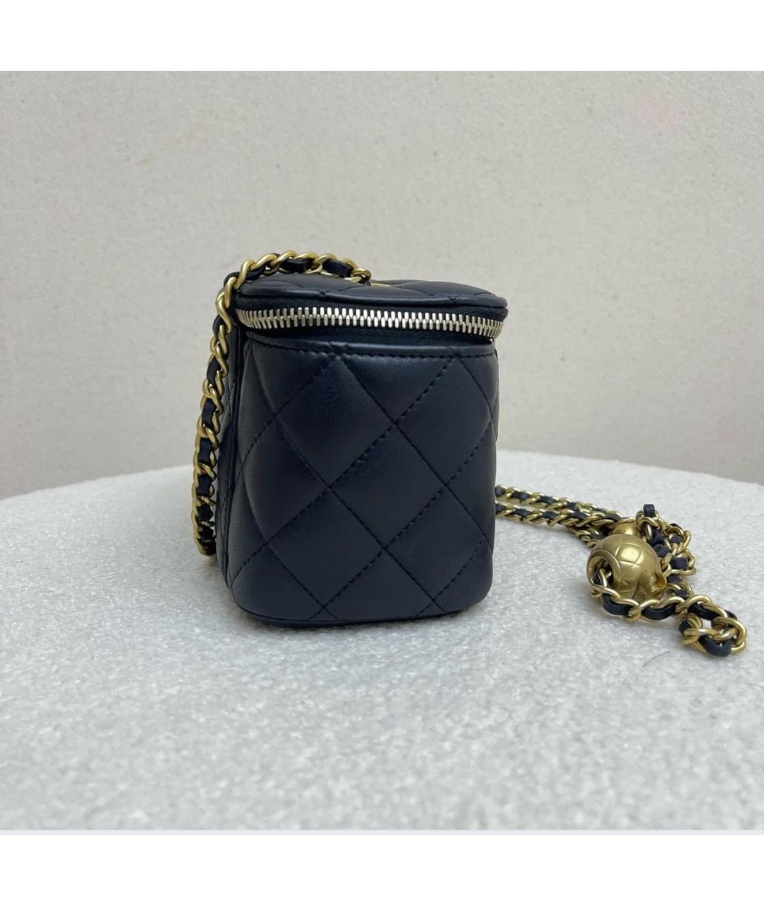 CHANEL Черная кожаная сумка через плечо, фото 3