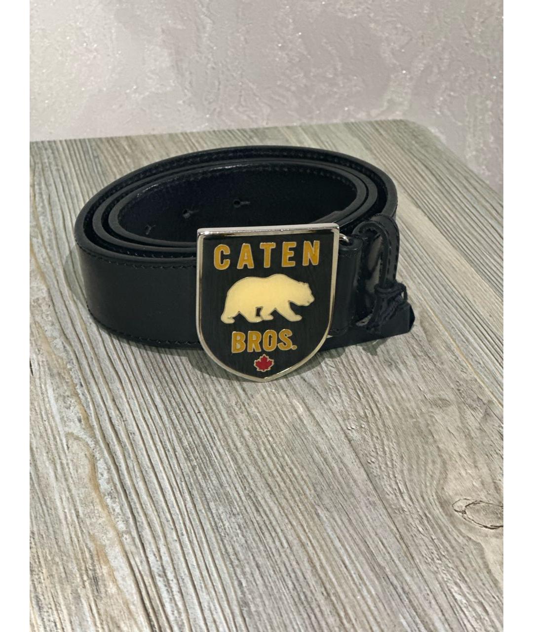 DSQUARED2 Черный кожаный ремень, фото 7