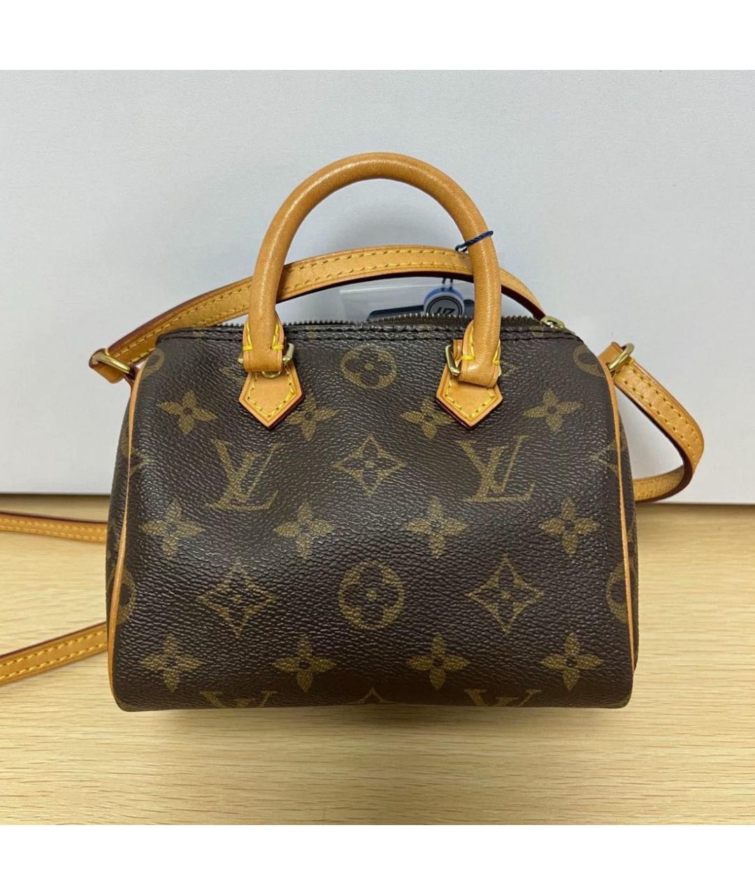LOUIS VUITTON Коричневая сумка с короткими ручками, фото 2