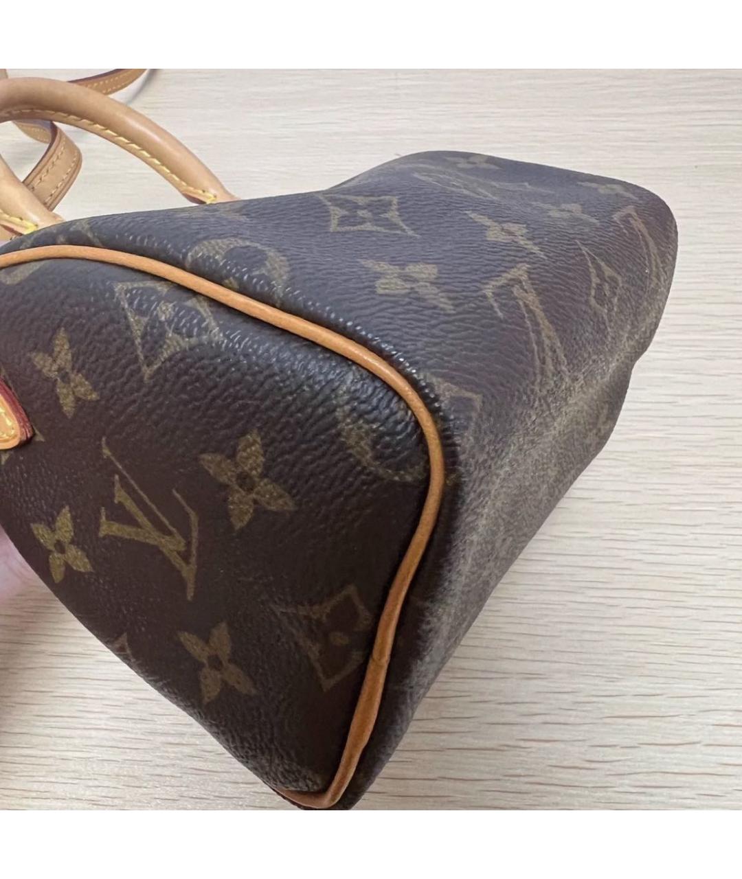 LOUIS VUITTON Коричневая сумка с короткими ручками, фото 7