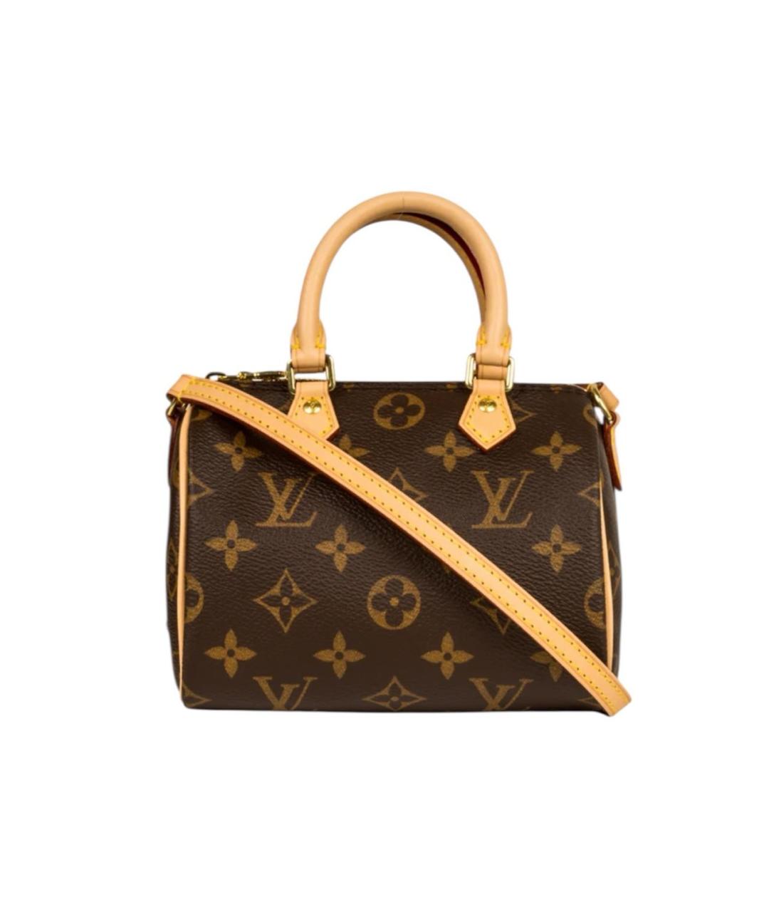 LOUIS VUITTON Коричневая сумка с короткими ручками, фото 1