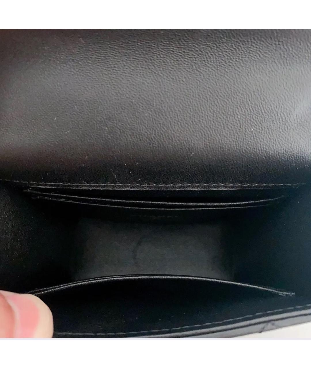 CHANEL Черная кожаная сумка через плечо, фото 5